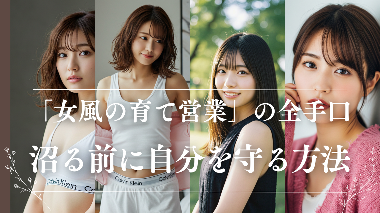 あなたの恋は偽物かも？「女風の育て営業」の全手口と沼る前に自分を守る方法